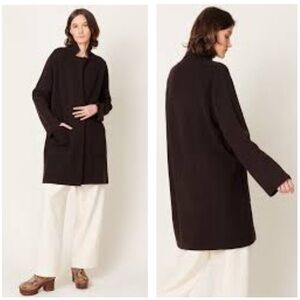 Sweater Coat Elegant Black Dress Knit Cardigan Jacket Side Button Alfani Size 1X